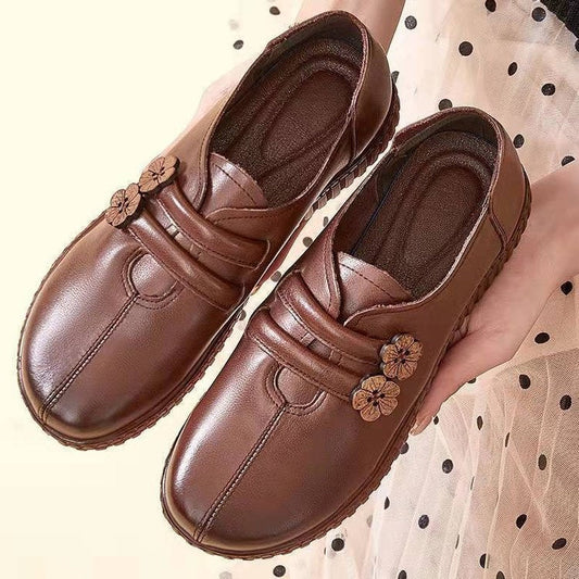 Chaussures en cuir à fond souple